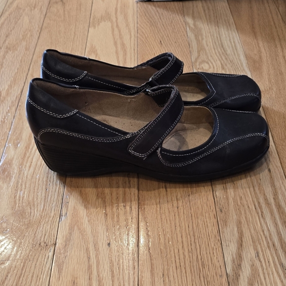 Naturalizer Shoes - Naturalizer Women Leather Autra Wedge Shoes Size 9